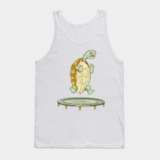 Tortoise on the trampoline Tank Top